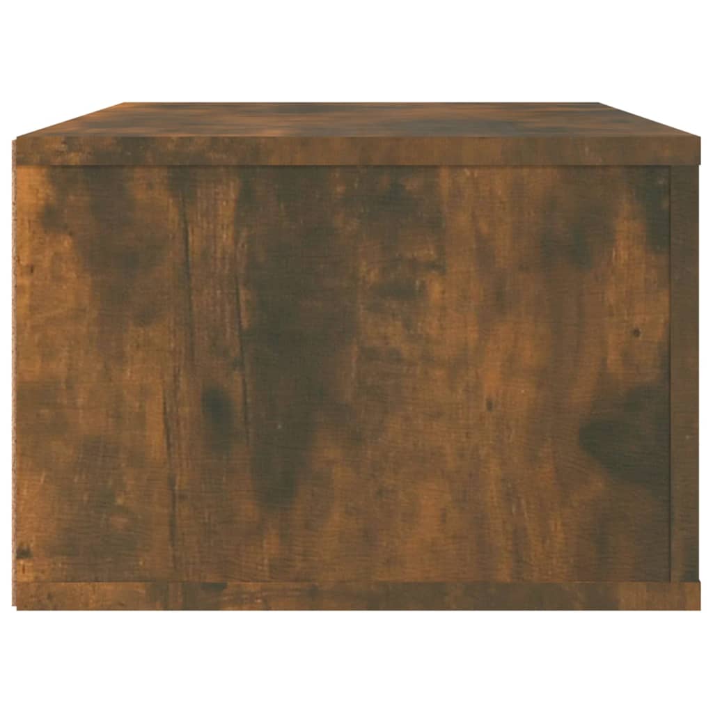 füstös tölgy színű szerelt fa függő TV-szekrény 80 x 36 x 25 cm
