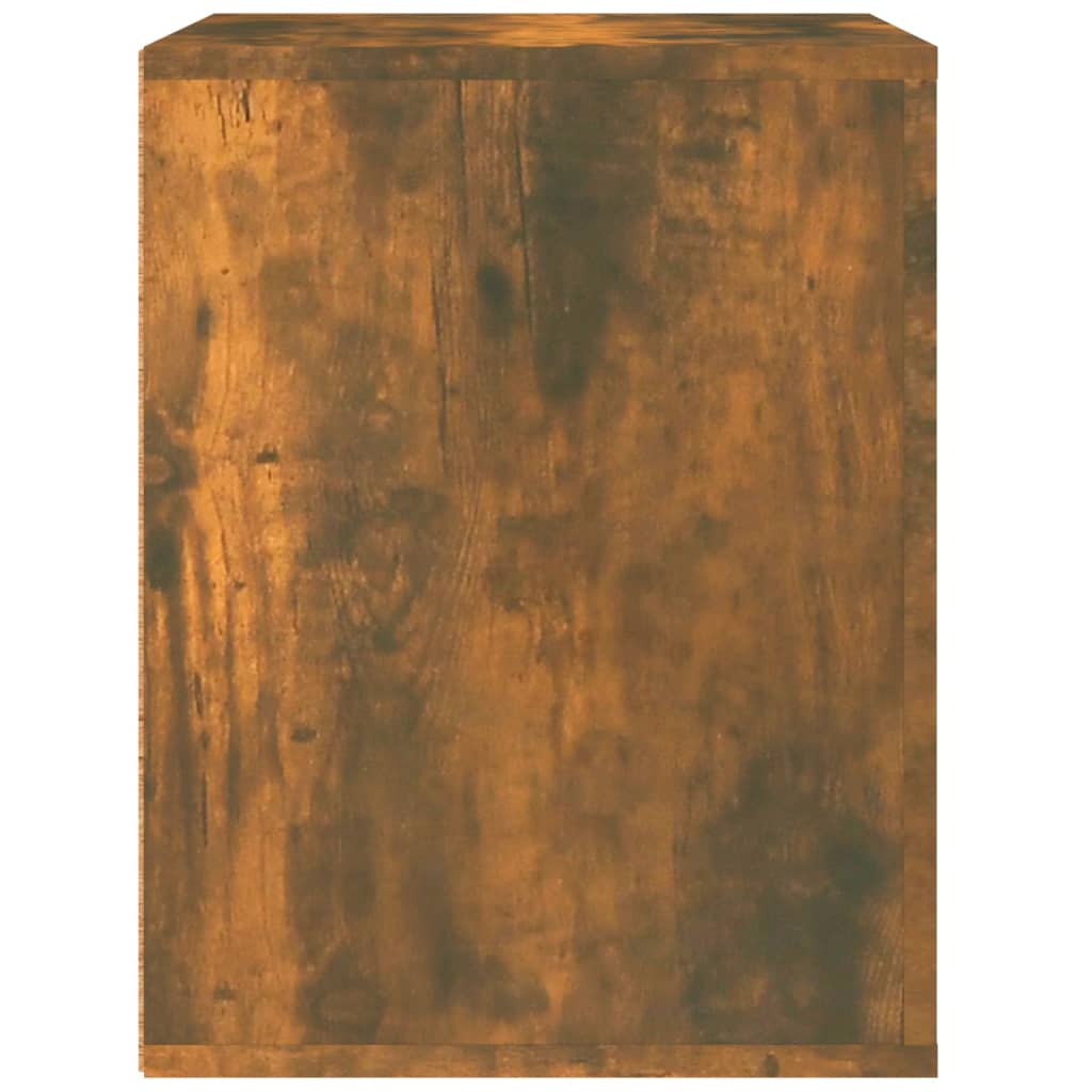 füstös tölgy színű falra szerelhető éjjeliszekrény 50x36x47 cm