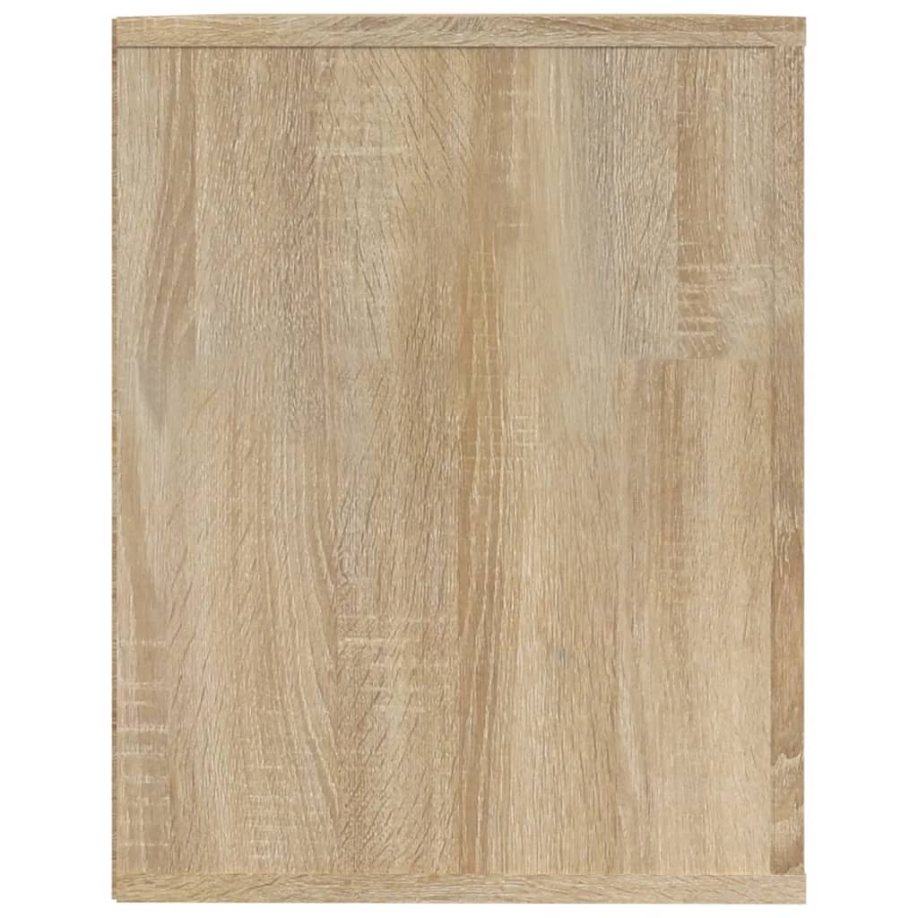 sonoma tölgy színű szerelt fa cipőtartó 75x35x45 cm