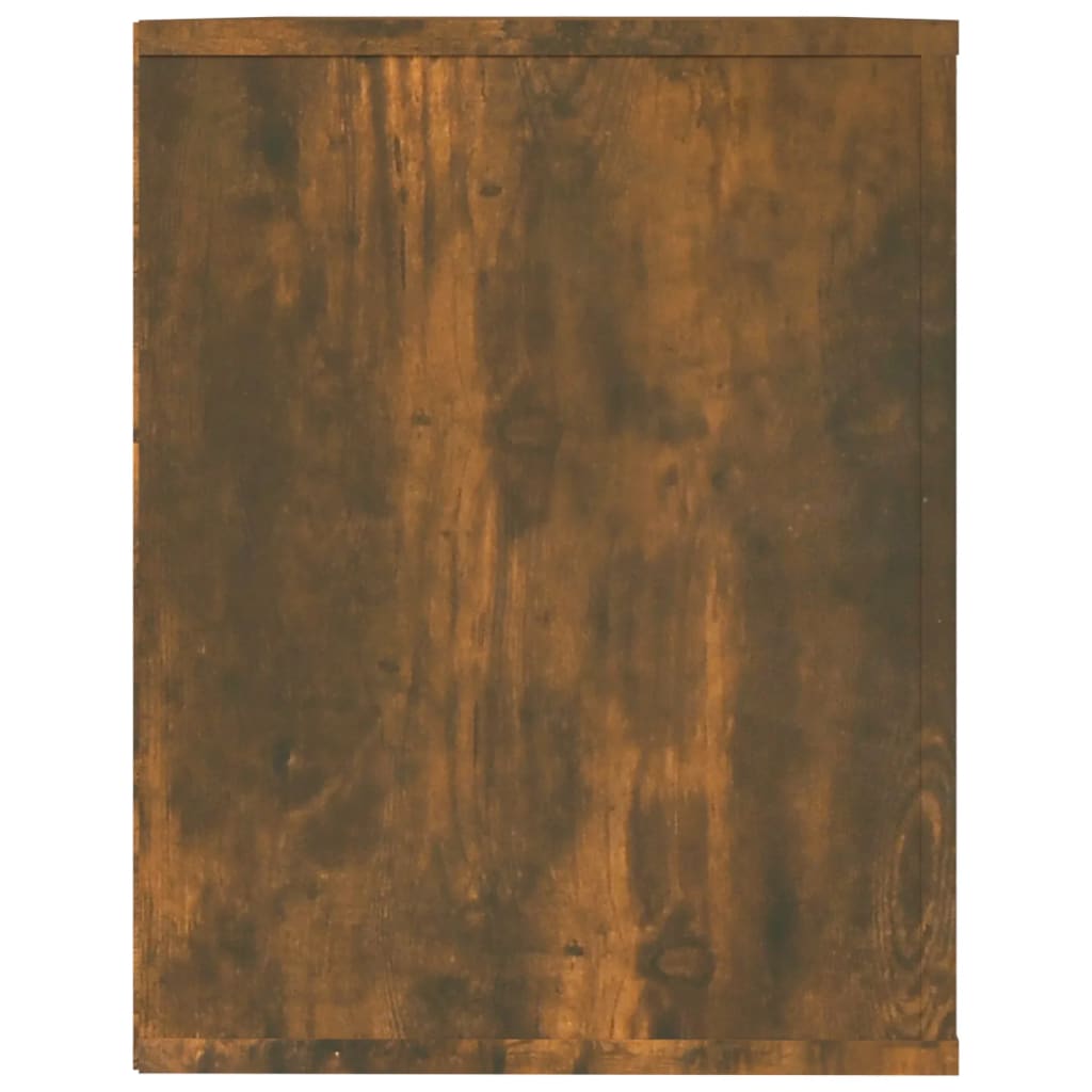 füstös tölgy színű szerelt fa cipőtartó 75x35x45 cm