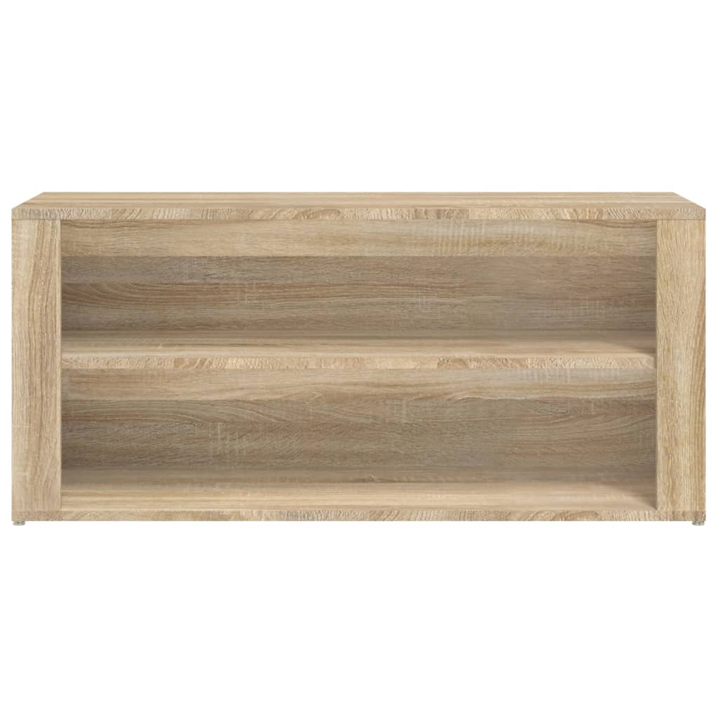 sonoma tölgy színű szerelt fa cipőtartó 100x35x45 cm