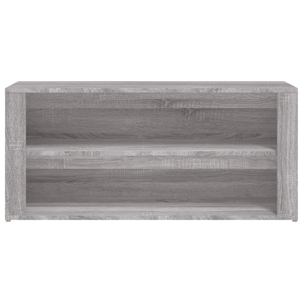 szürke sonoma színű szerelt fa cipőtartó 100x35x45 cm