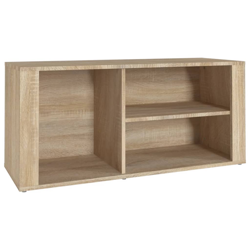 sonoma tölgy színű szerelt fa cipőszekrény 100x35x45 cm