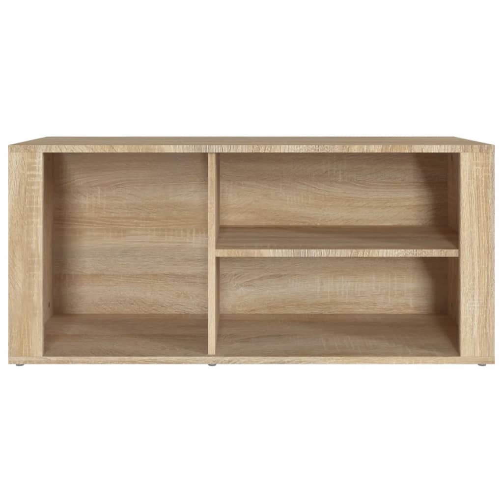 sonoma tölgy színű szerelt fa cipőszekrény 100x35x45 cm