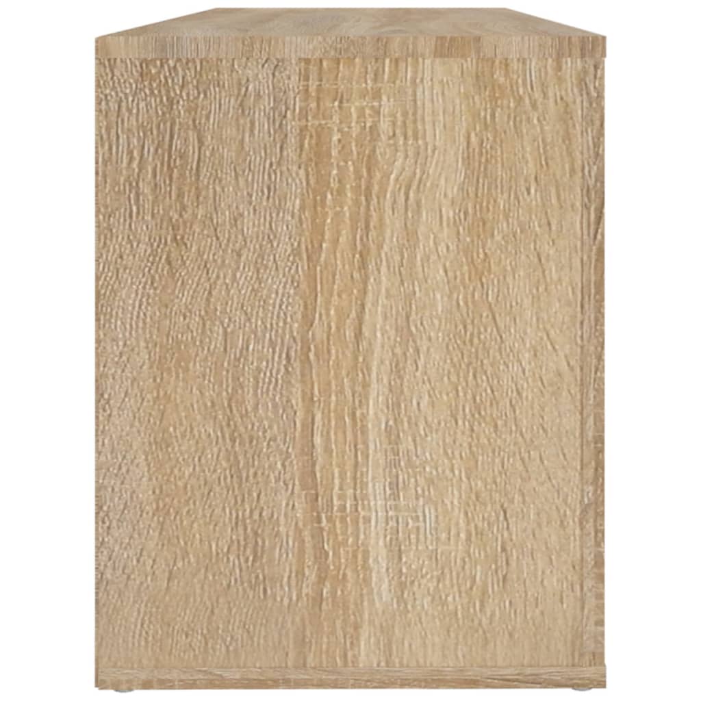 sonoma tölgy színű szerelt fa cipőszekrény 100x35x45 cm