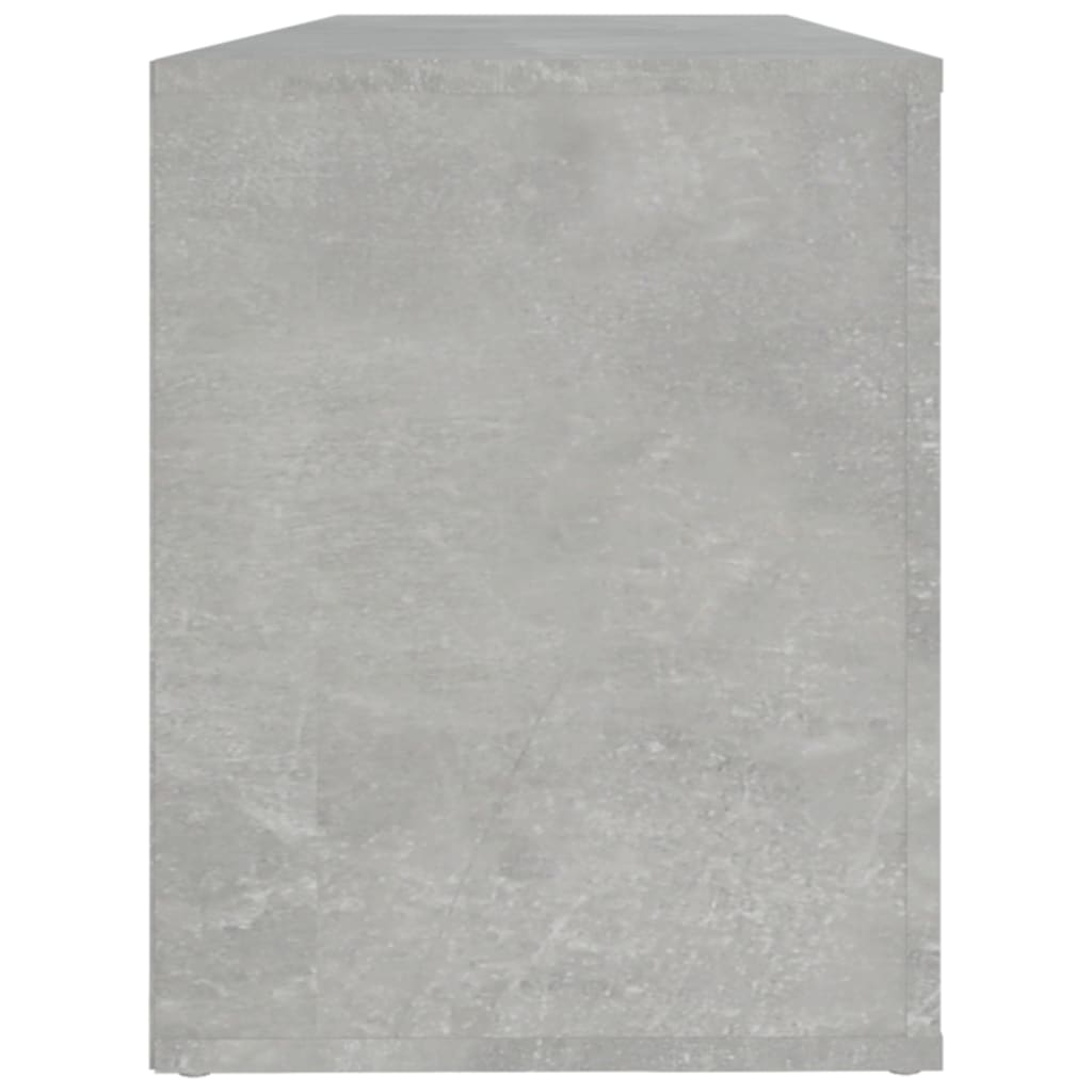 betonszürke szerelt fa cipőszekrény 100x35x45 cm
