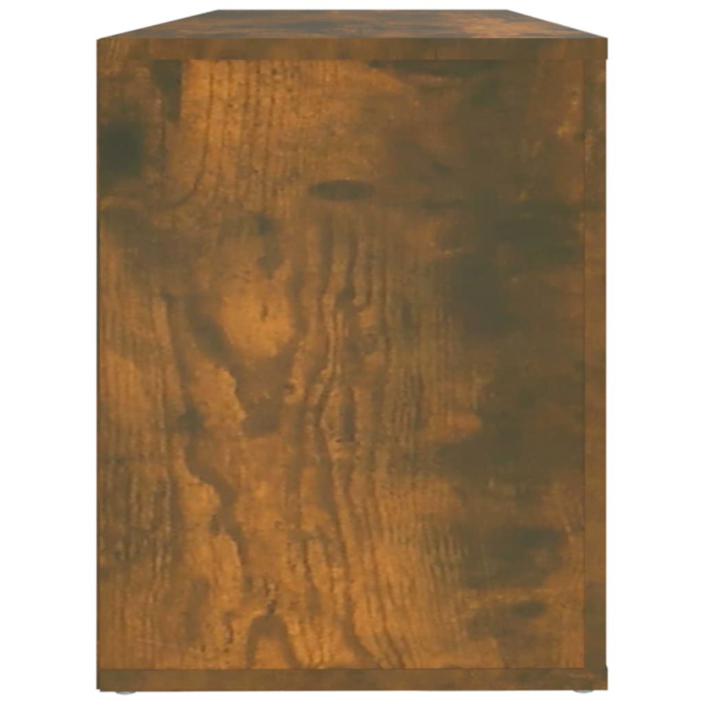 füstös tölgy színű szerelt fa cipősszekrény 100 x 35 x 45 cm