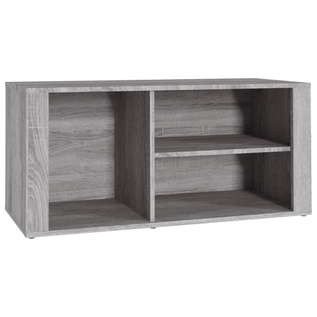 szürke sonoma színű szerelt fa cipősszekrény 100x35x45 cm
