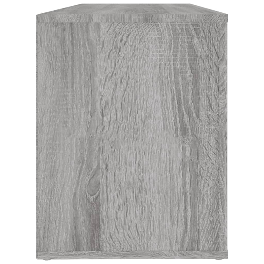 szürke sonoma színű szerelt fa cipősszekrény 100x35x45 cm