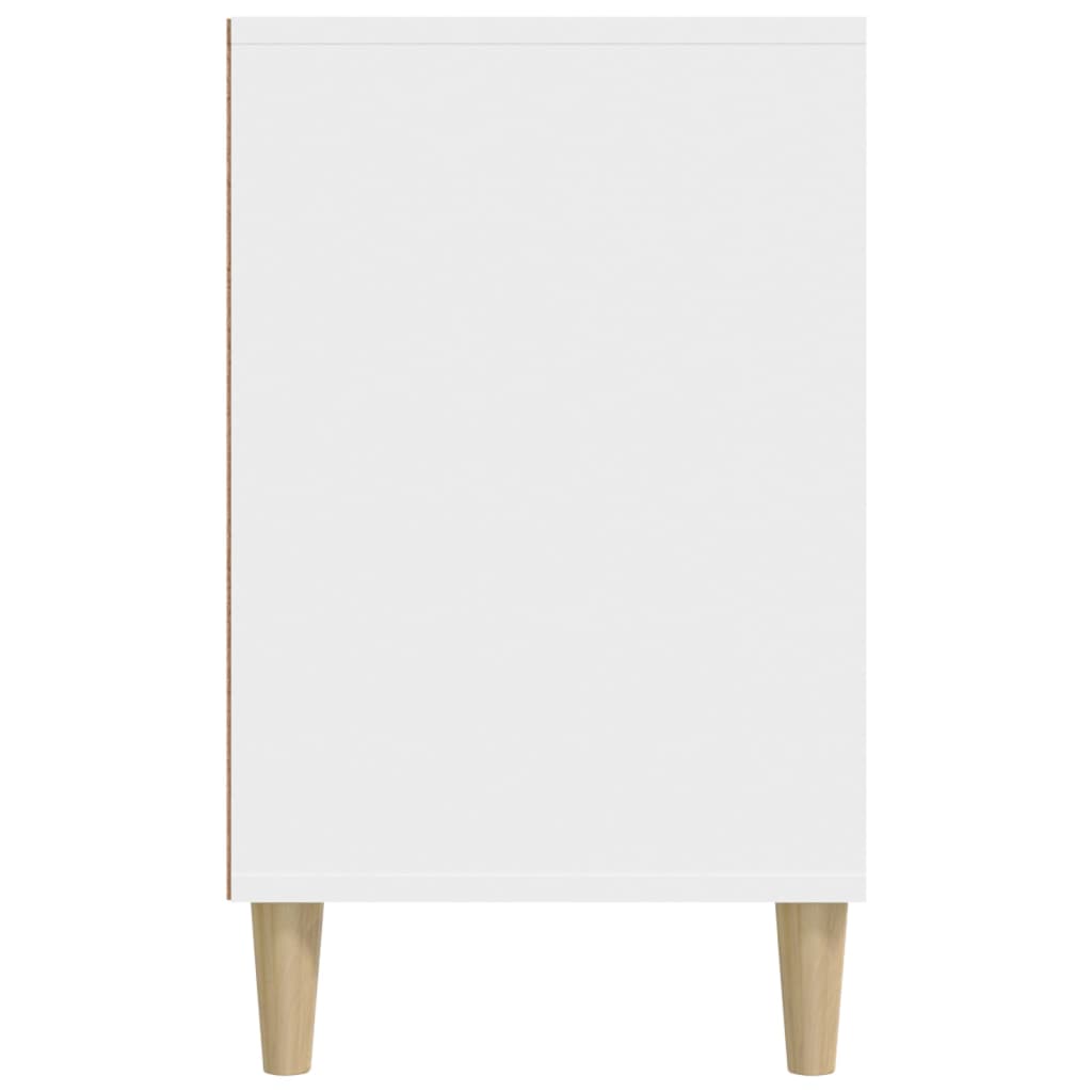 fehér szerelt fa cipősszekrény 102x36x60 cm