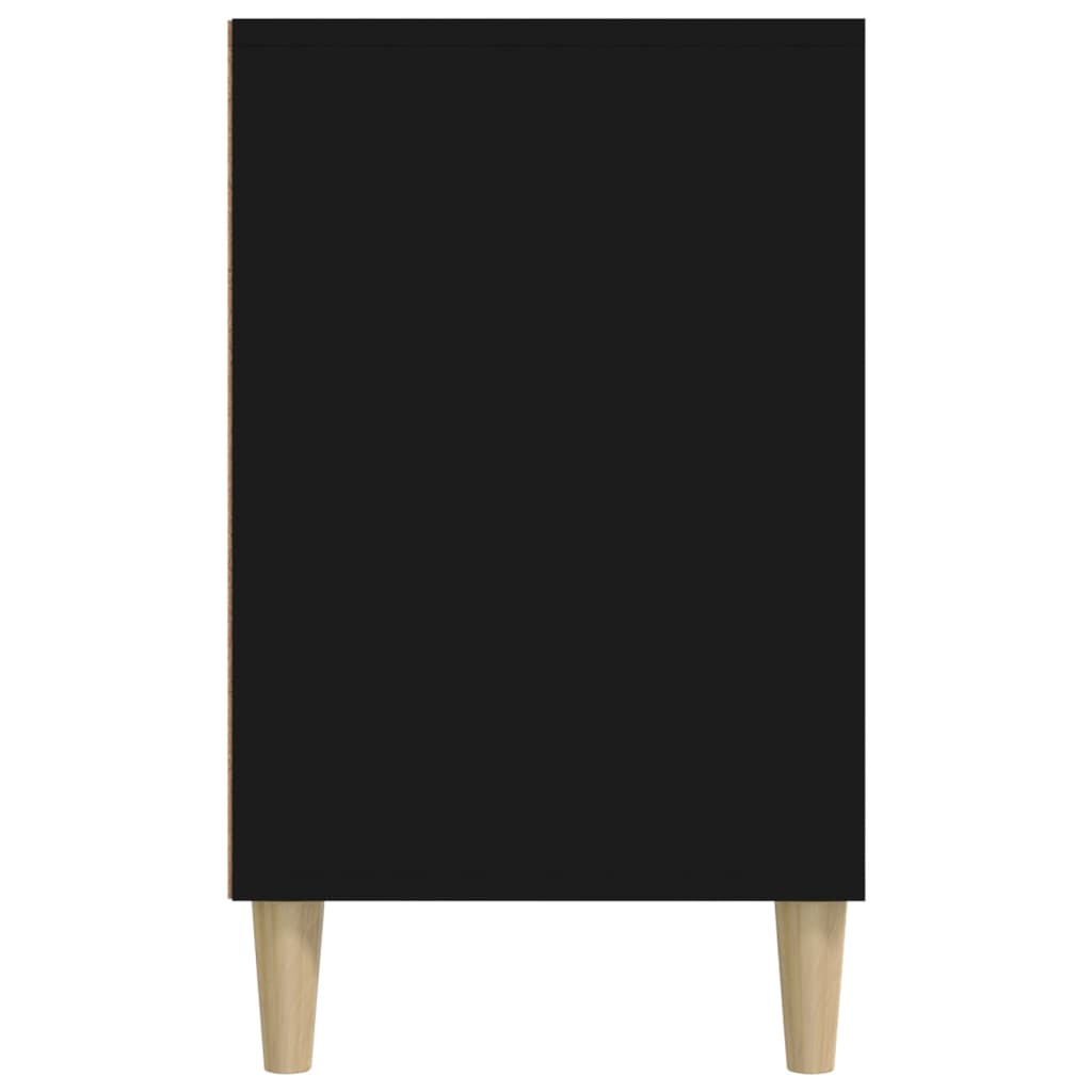 fekete szerelt fa cipősszekrény 102x36x60 cm
