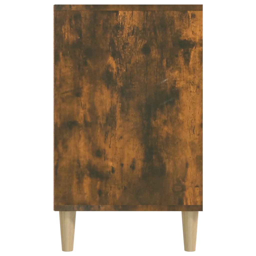 füstös tölgy színű szerelt fa cipősszekrény 102 x 36 x 60 cm