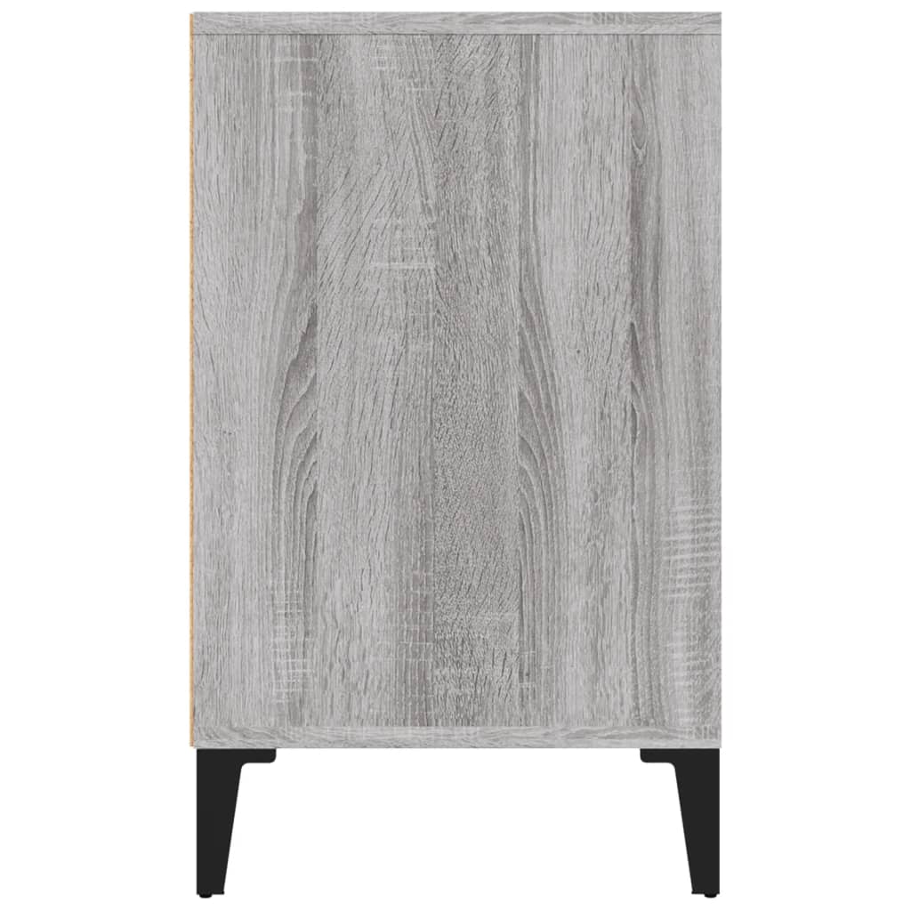 szürke sonoma színű szerelt fa cipősszekrény 102x36x60 cm