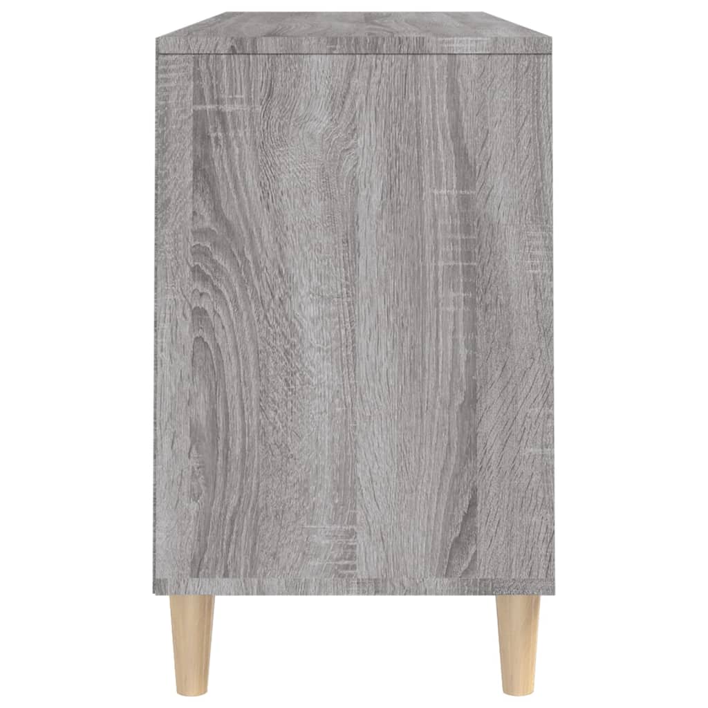 szürke sonoma színű szerelt fa cipősszekrény 102x36x60 cm