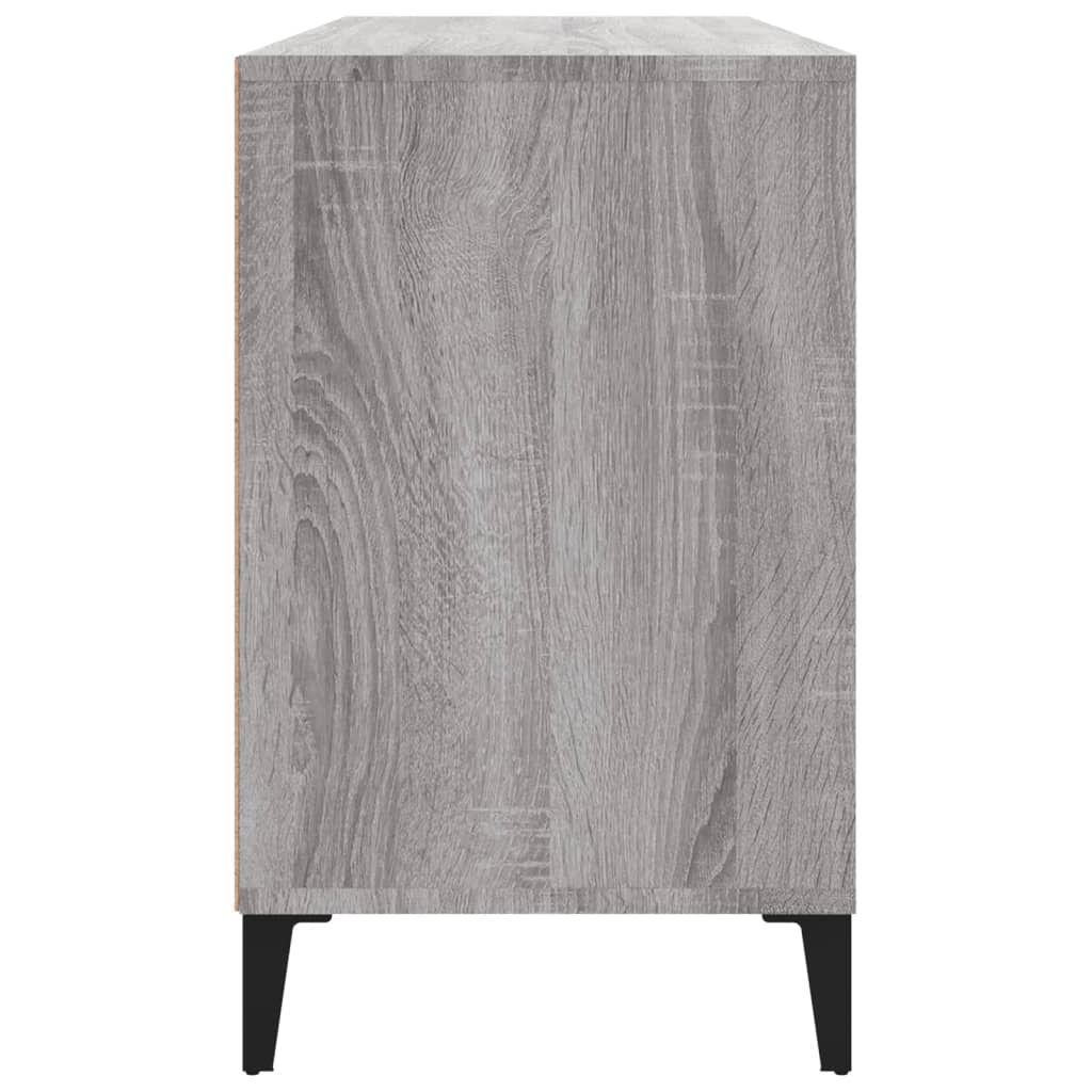 szürke sonoma színű szerelt fa cipősszekrény 102x36x60 cm