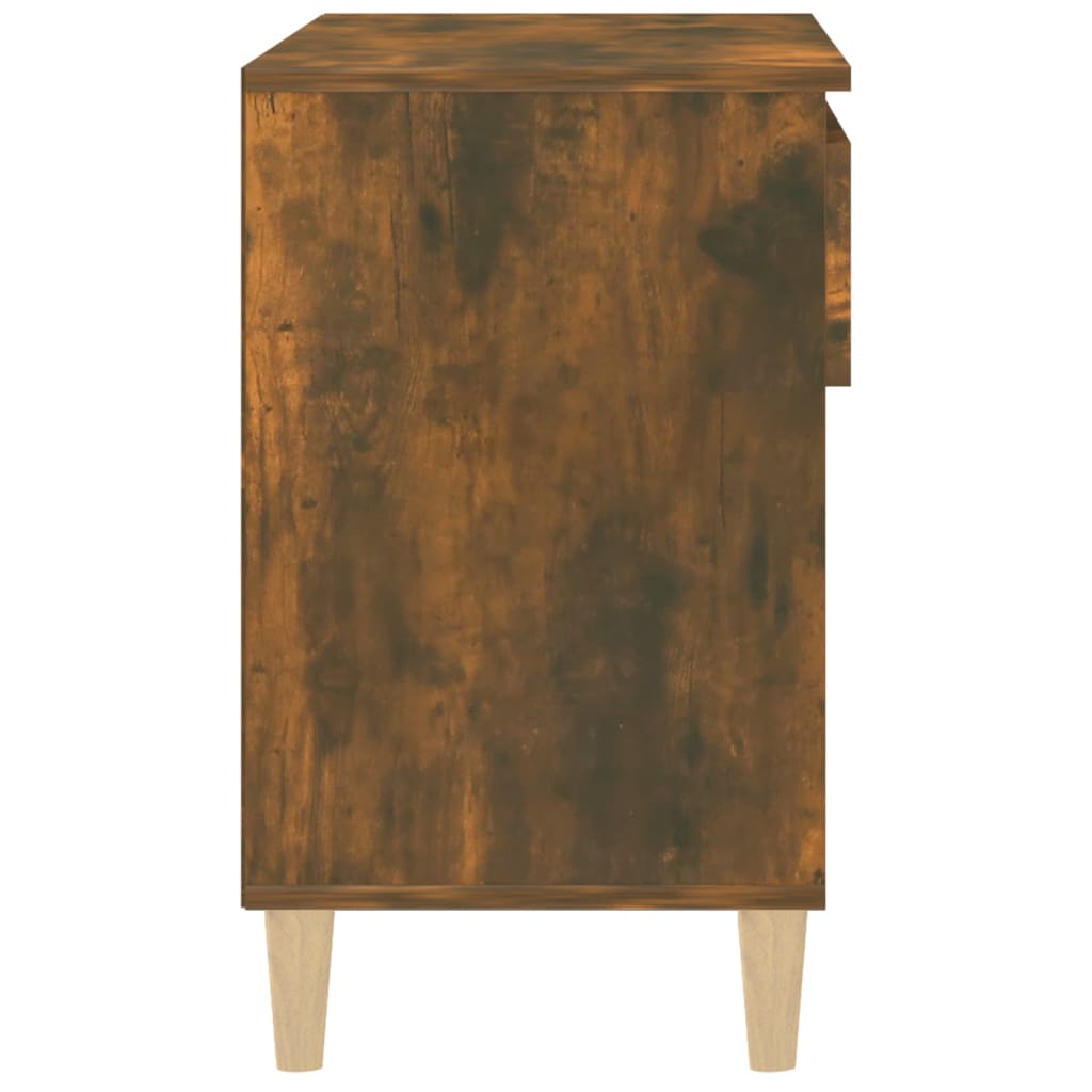 füstös tölgy színű szerelt fa cipősszekrény 70 x 36 x 60 cm