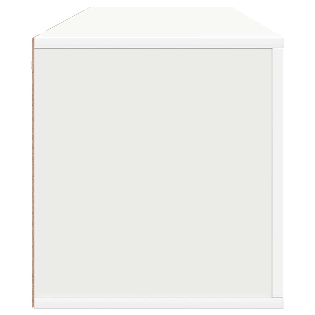 fehér szerelt fa fali cipőszekrény 100 x 35 x 38 cm