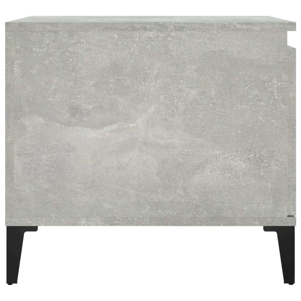 betonszürke szerelt fa dohányzóasztal 100 x 50 x 45 cm