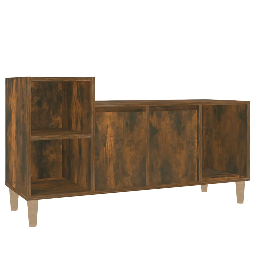 füstös tölgy színű szerelt fa TV-szekrény 100x35x55 cm