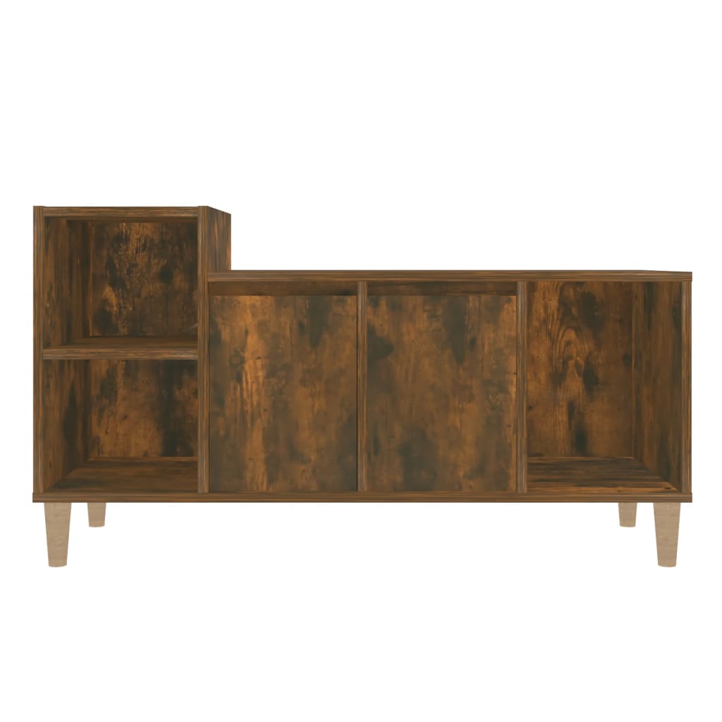 füstös tölgy színű szerelt fa TV-szekrény 100x35x55 cm