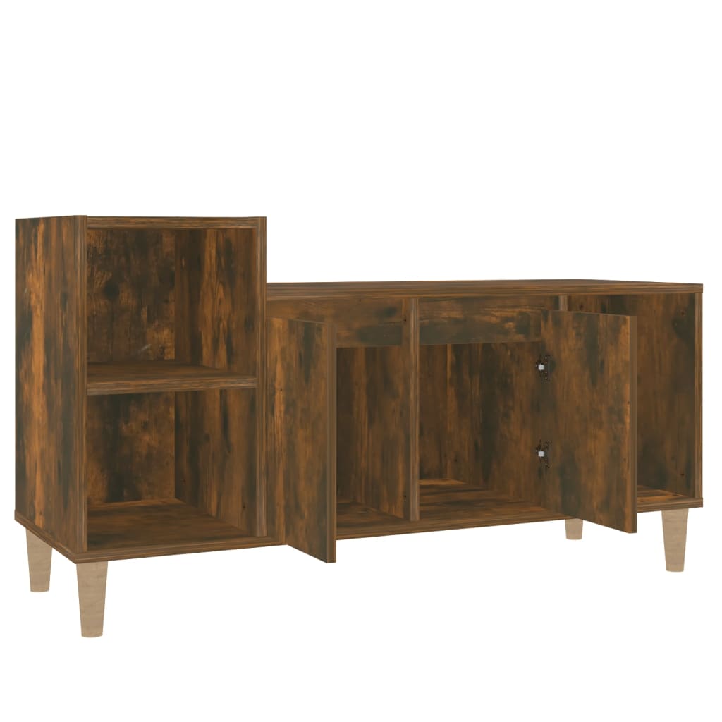 füstös tölgy színű szerelt fa TV-szekrény 100x35x55 cm