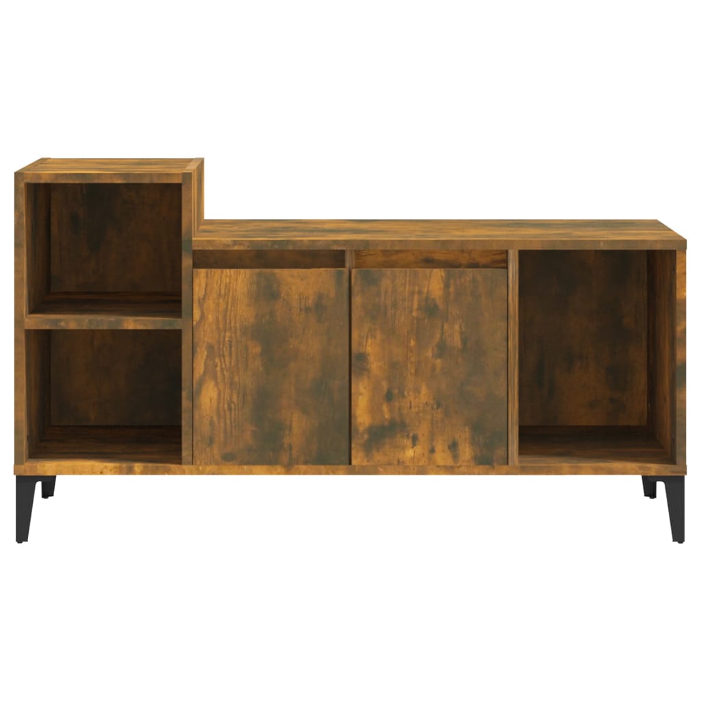 füstös tölgy színű szerelt fa TV-szekrény 100x35x55 cm