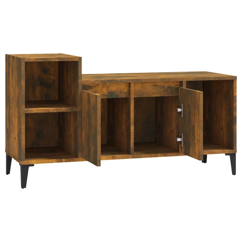 füstös tölgy színű szerelt fa TV-szekrény 100x35x55 cm