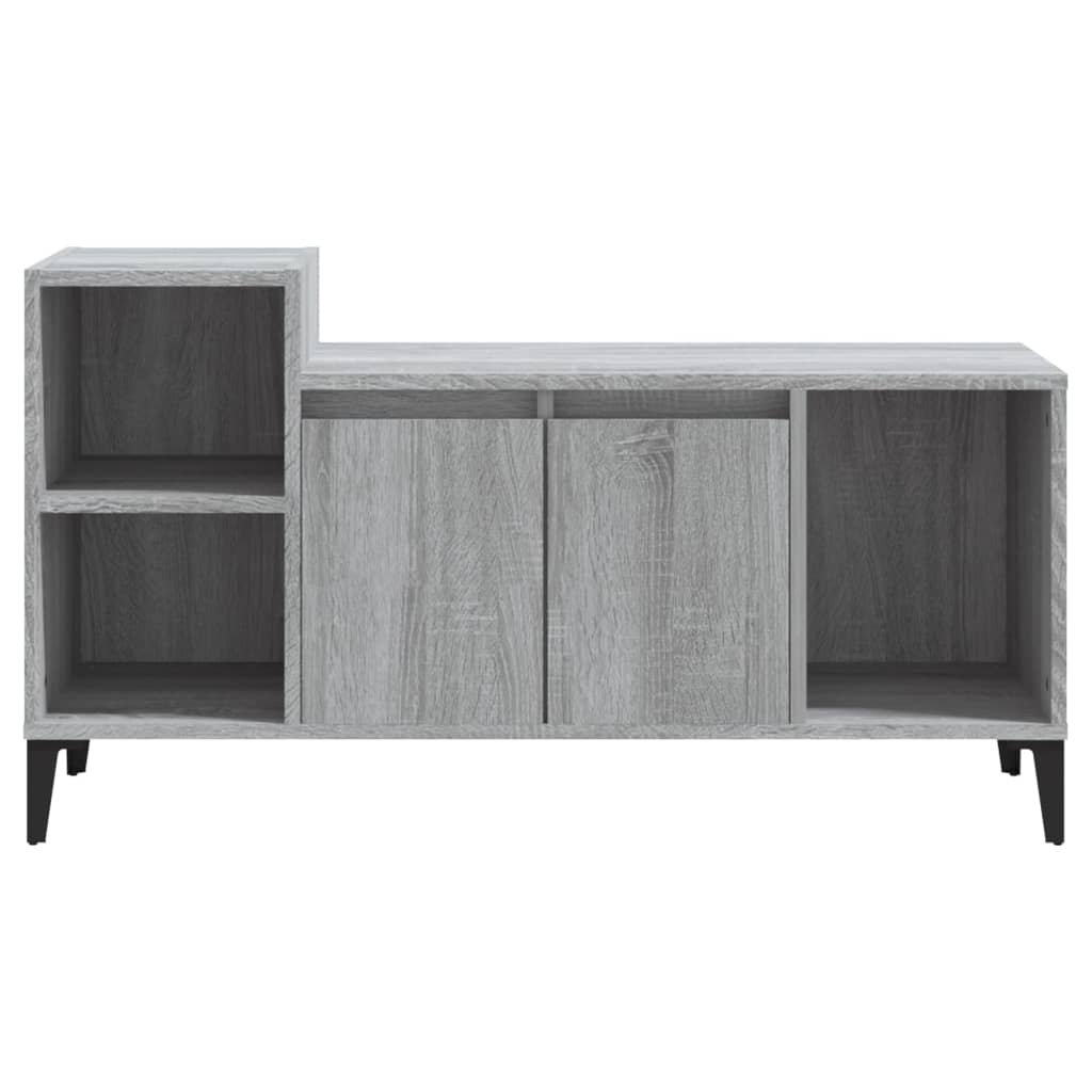 szürke sonoma színű szerelt fa TV-szekrény 100x35x55 cm