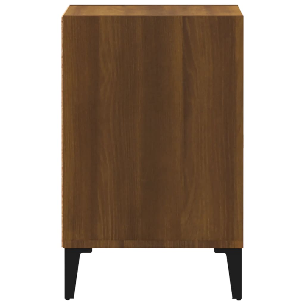 barna tölgyszínű szerelt fa TV-szekrény 100x35x55 cm