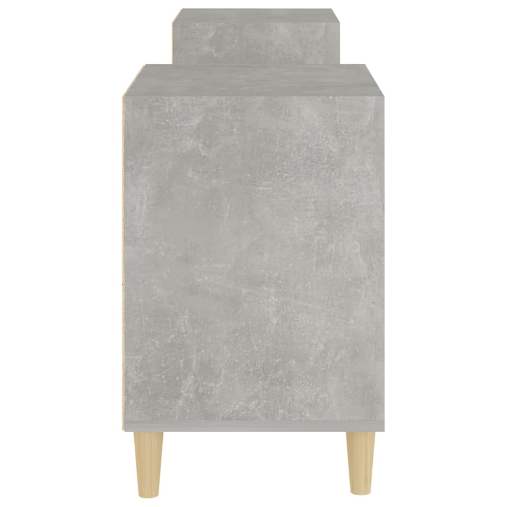 betonszürke szerelt fa TV-szekrény 160x35x55 cm