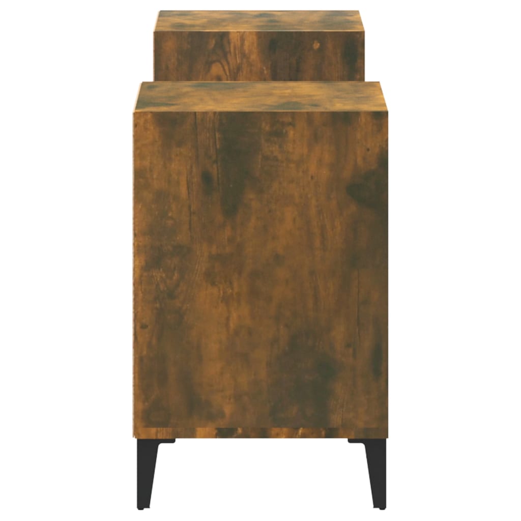 füstös tölgy színű szerelt fa TV-szekrény 160x35x55 cm