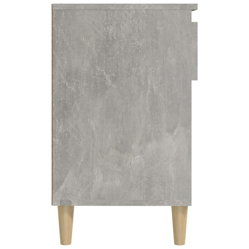 betonszürke szerelt fa cipőszekrény 102x36x60 cm