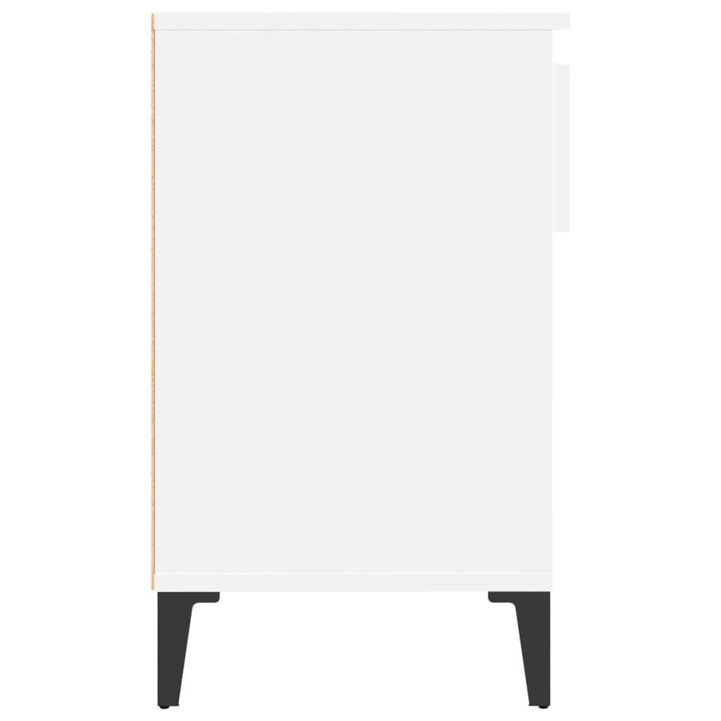 fehér szerelt fa cipősszekrény 102x36x60 cm