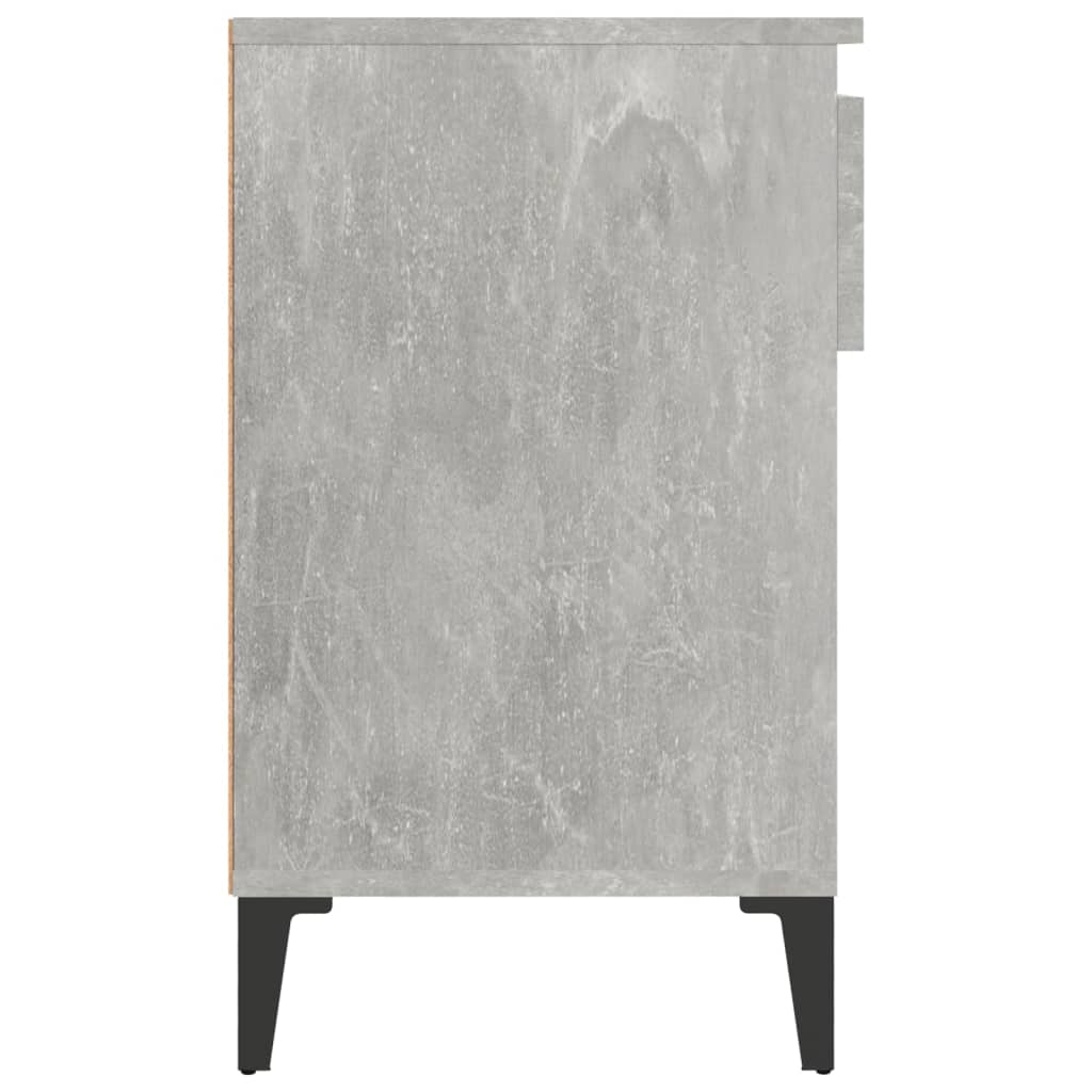 betonszürke szerelt fa cipőszekrény 102x36x60 cm