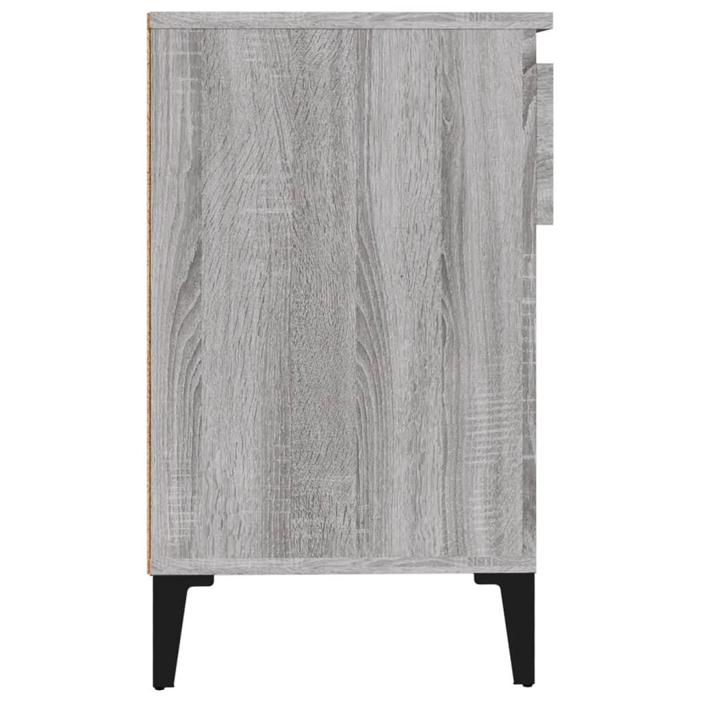 szürke sonoma színű szerelt fa cipősszekrény 102x36x60 cm