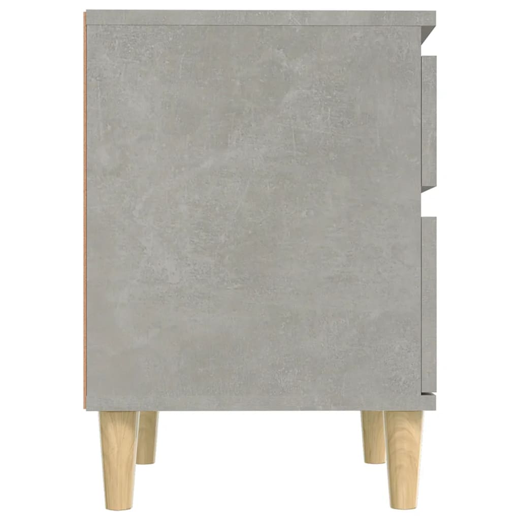 betonszürke éjjeliszekrény 40x35x50 cm