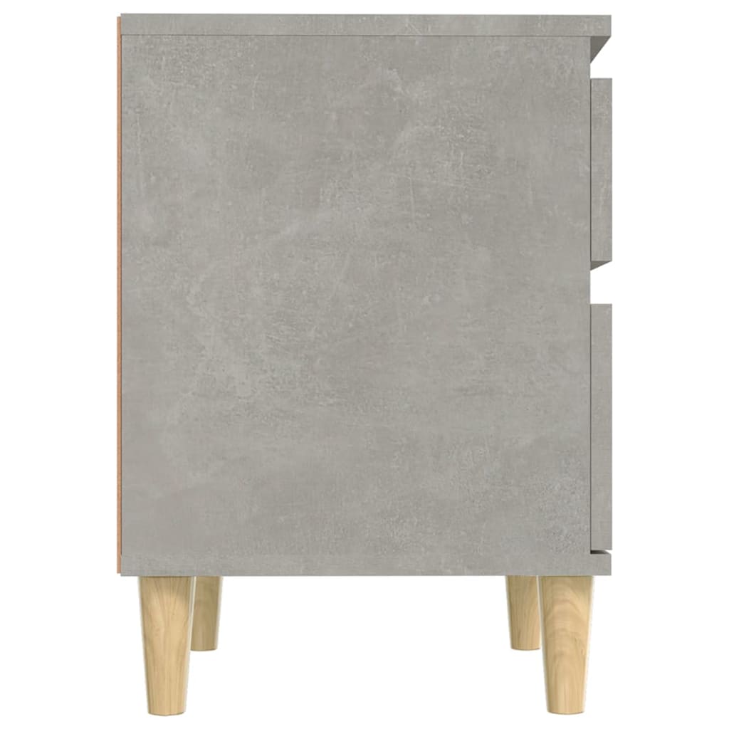 2 db betonszürke éjjeliszekrény 40x35x50 cm