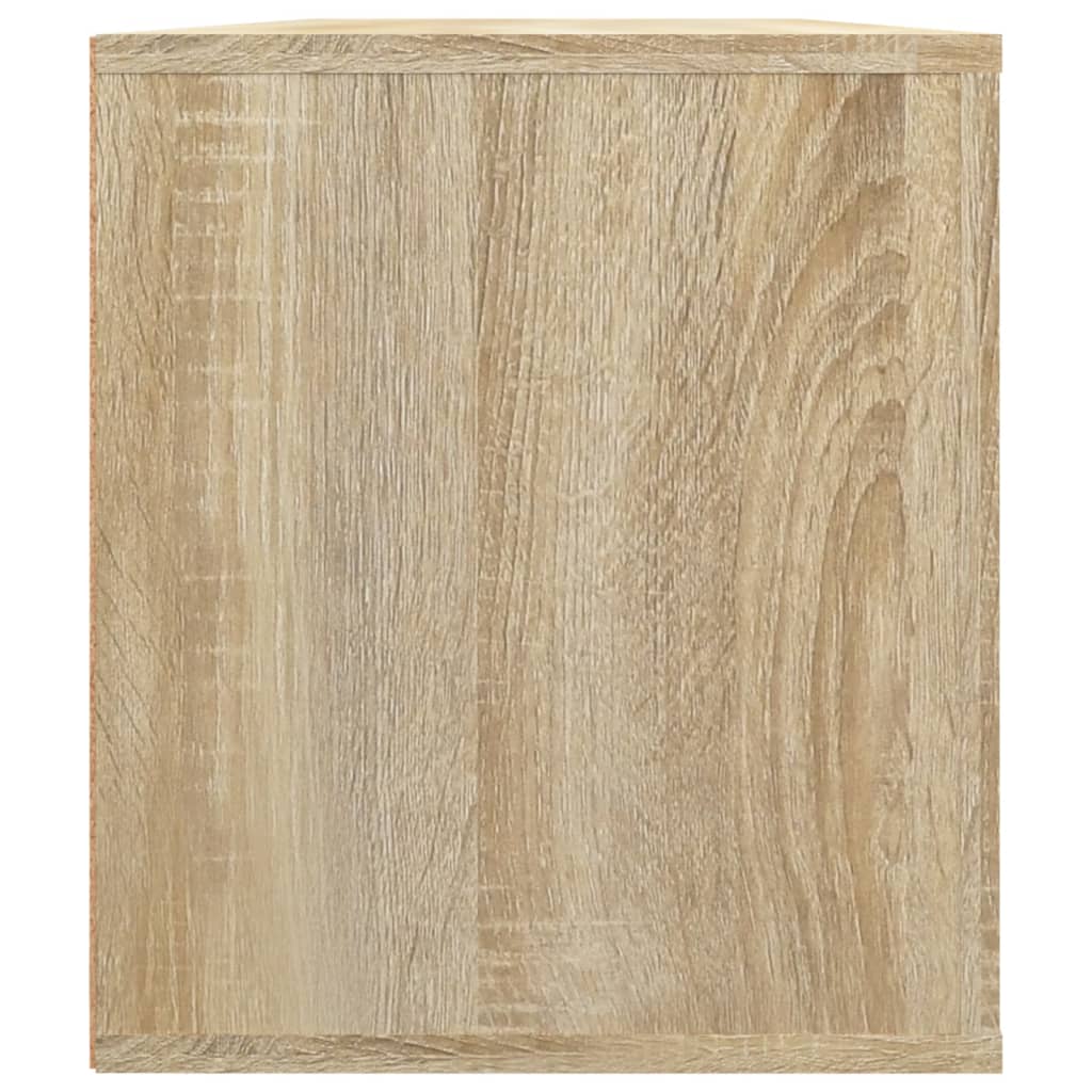 sonoma tölgyszínű szerelt fa TV-szekrény 100 x 35 x 40 cm