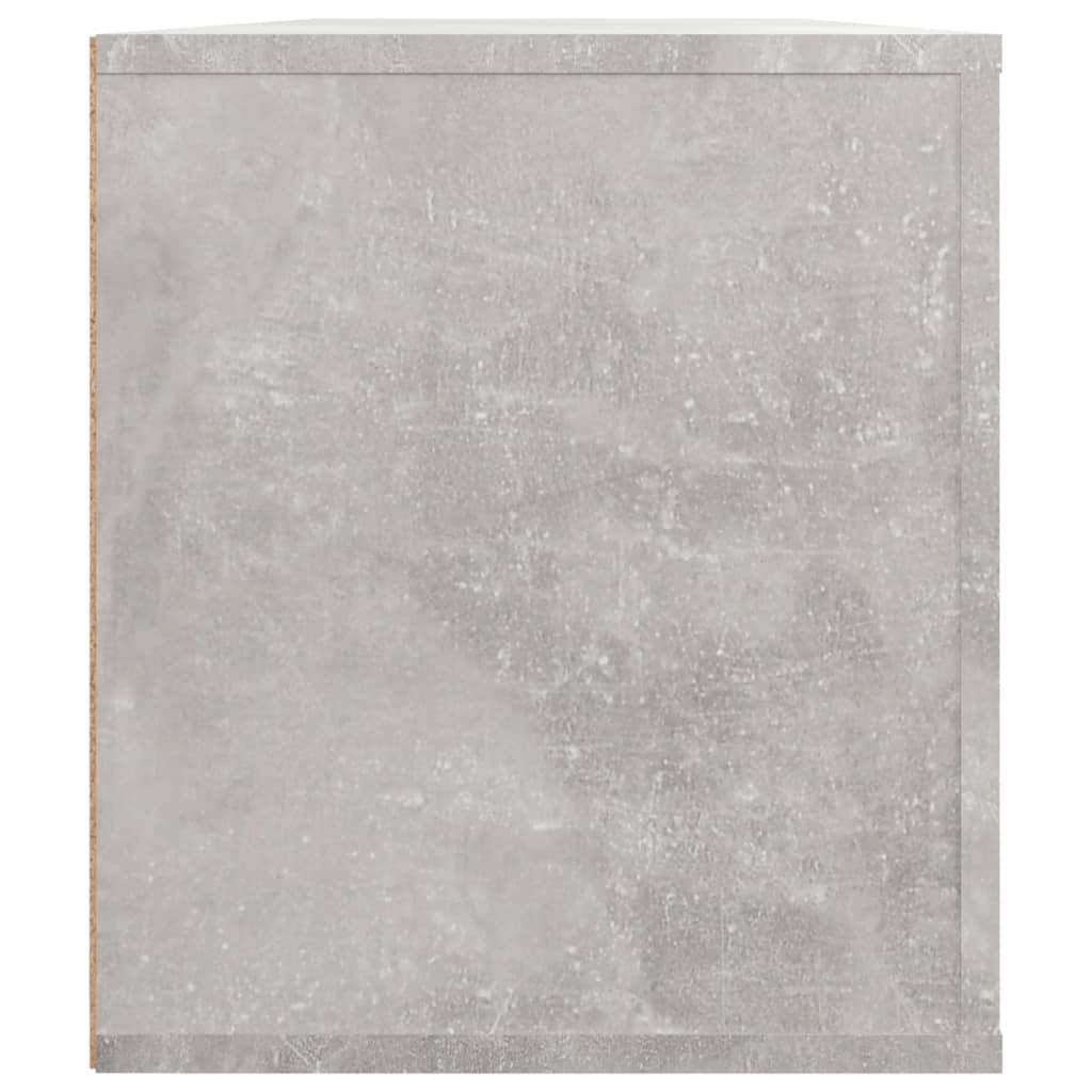 betonszürke szerelt fa TV-szekrény 100x35x40 cm
