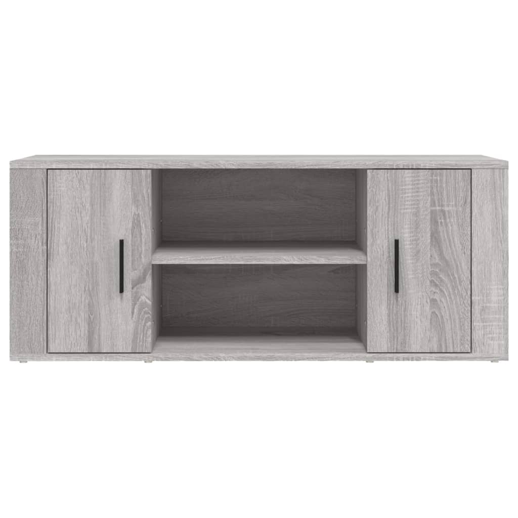 szürke sonoma színű szerelt fa TV-szekrény 100 x 35 x 40 cm