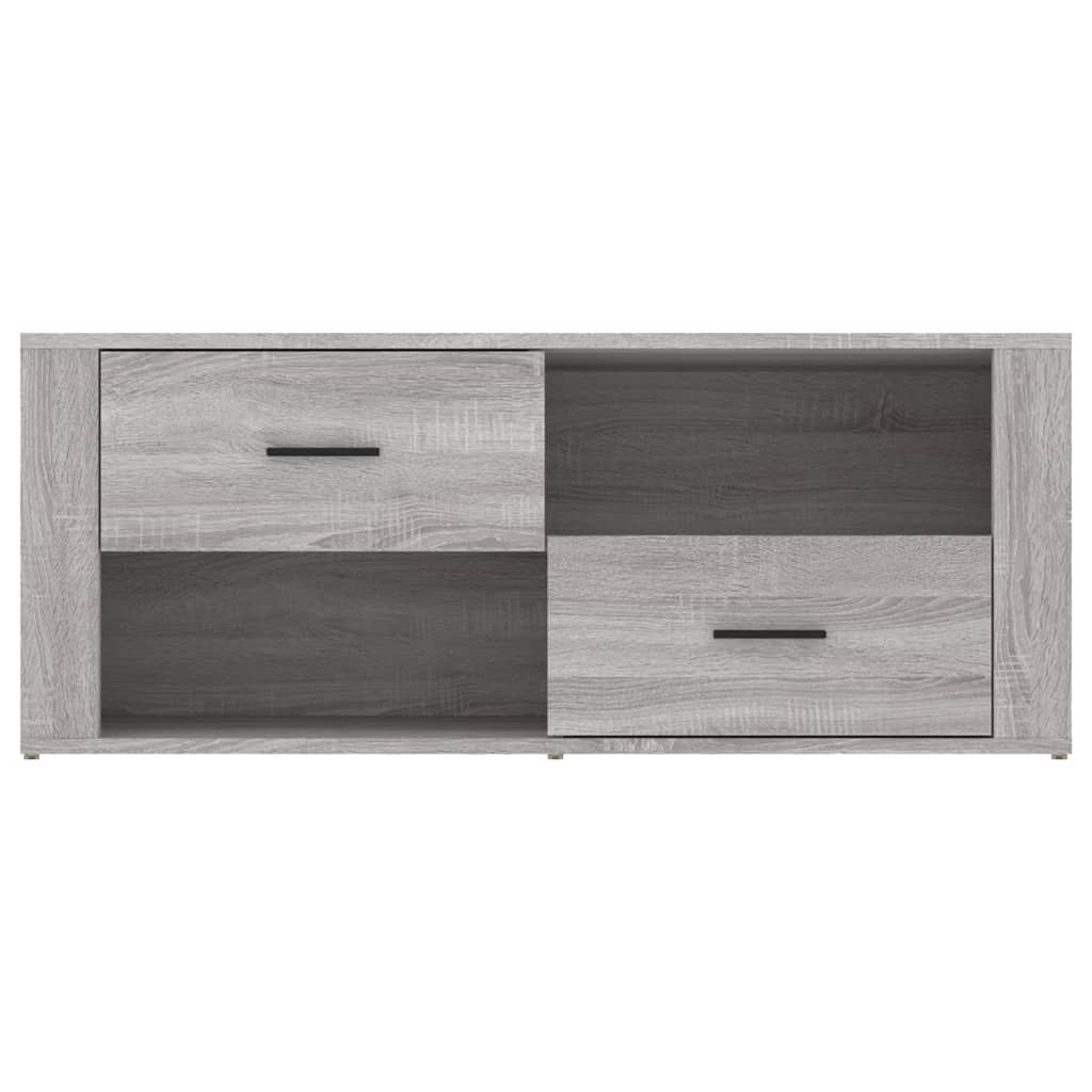szürke sonoma színű szerelt fa TV-szekrény 100 x 35 x 40 cm
