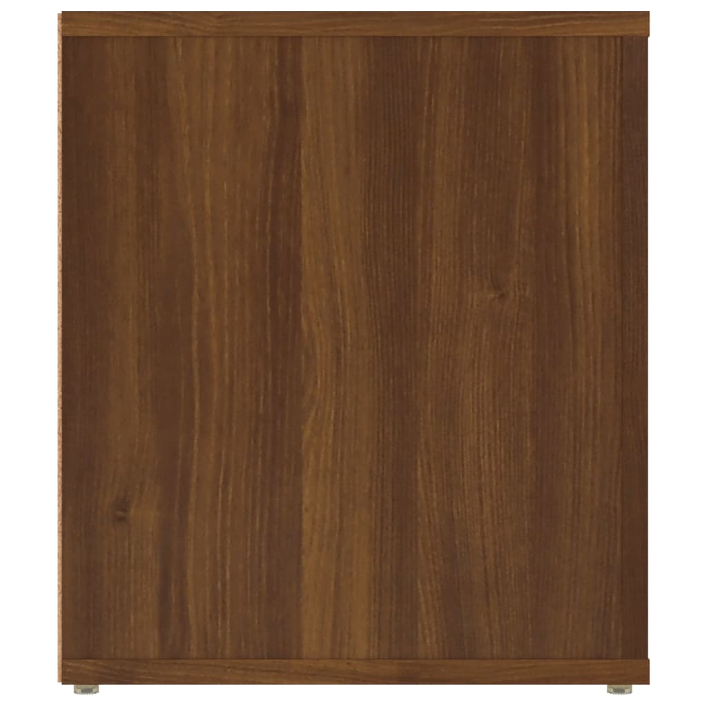 barna tölgyszínű szerelt fa TV-szekrény 100 x 35 x 40 cm