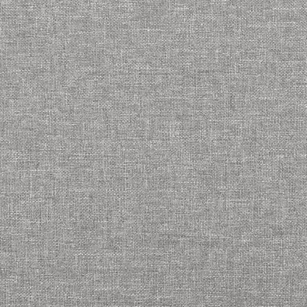 világosszürke szövet rugós ágykeret 80x200 cm