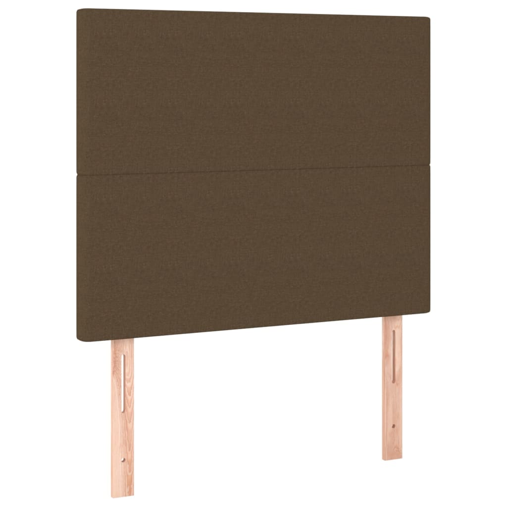 sötétbarna szövet fejtámla 100 x 5 x 118/128 cm