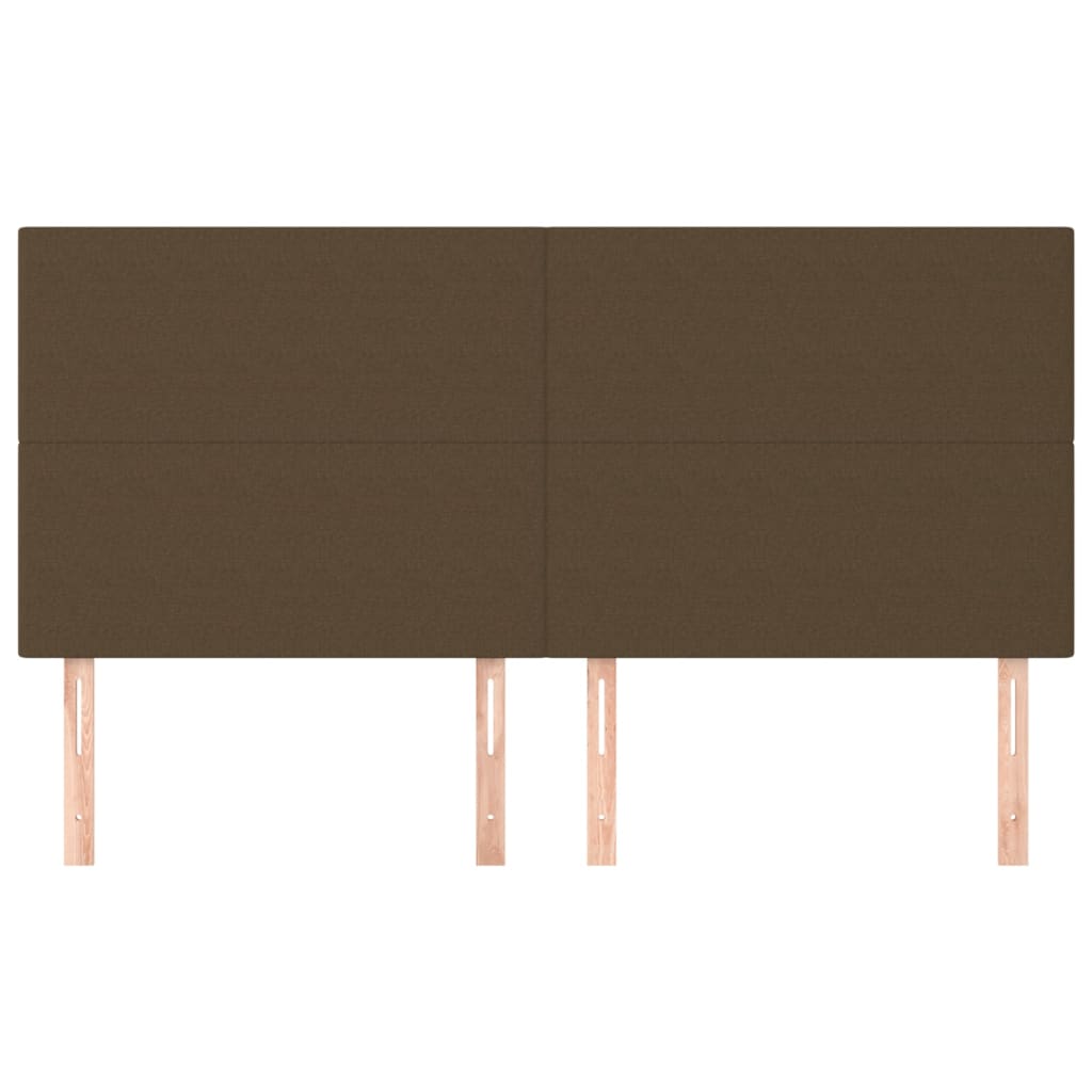 sötétbarna szövet fejtámla 180x5x118/128 cm