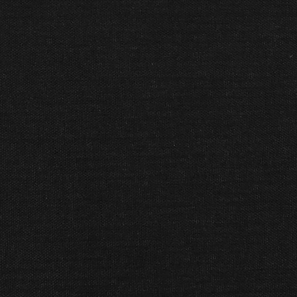 fekete szövet fejtámla 160x5x118/128 cm