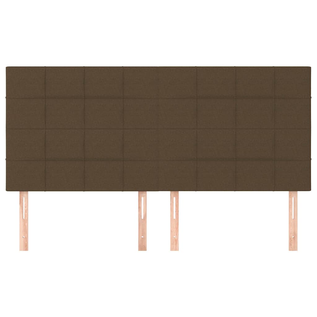 sötétbarna szövet fejtámla 180x5x118/128 cm