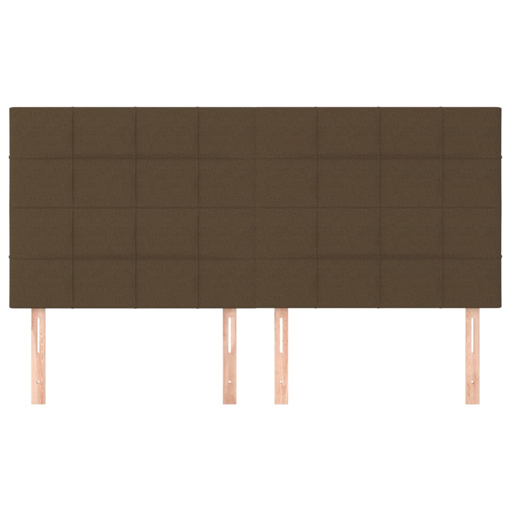 sötétbarna szövet fejtámla 200 x 5 x 118/128 cm