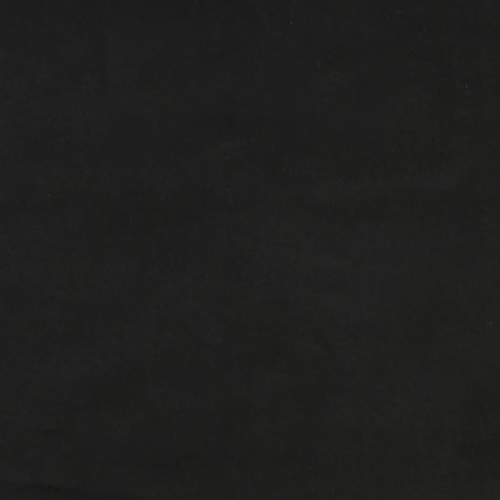 fekete bársony fejtámla szárnyakkal 93x23x78/88 cm