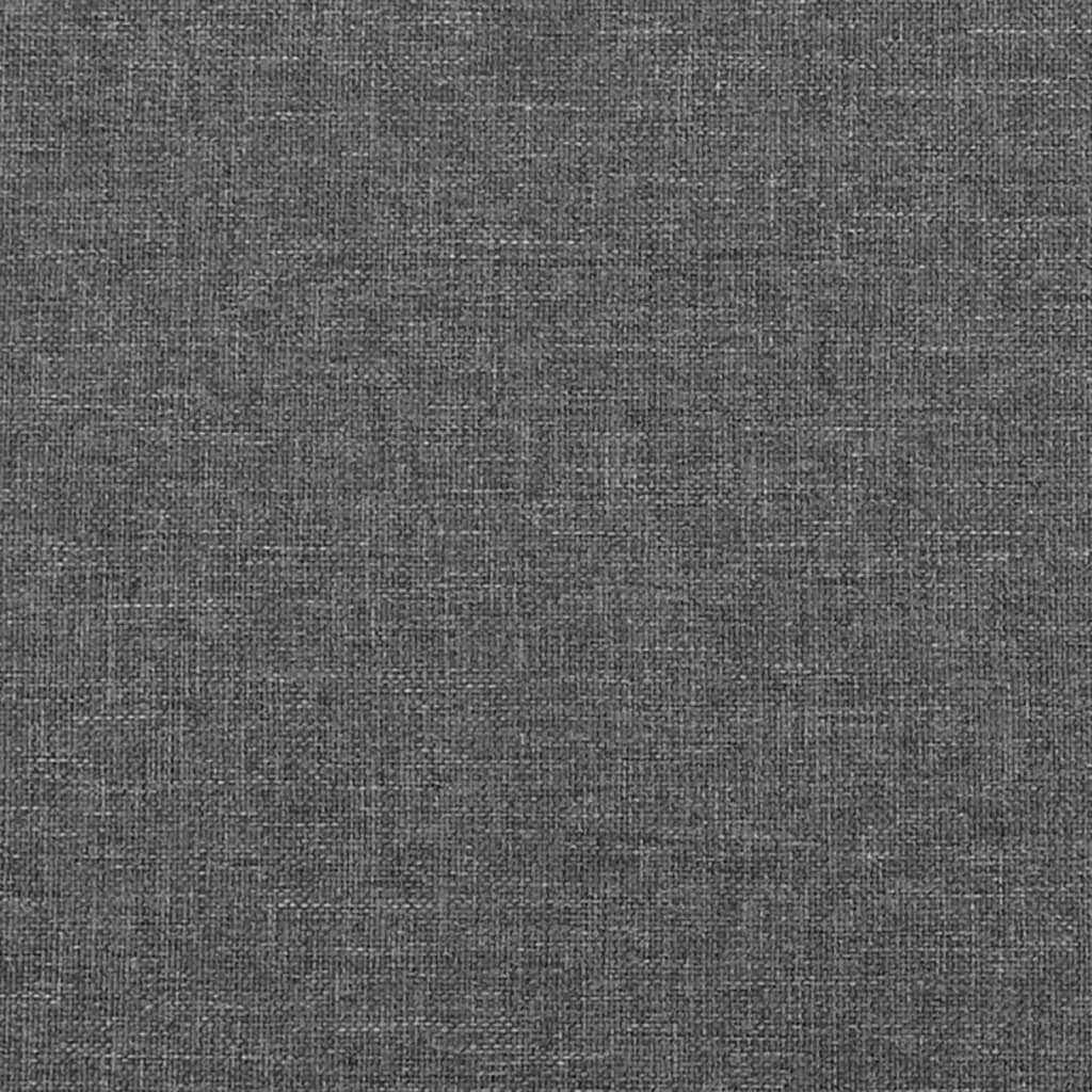sötétszürke szövet fejtámla szárnyakkal 183x23x118/128 cm
